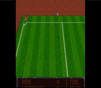 une photo d'Ã©cran de Eric Cantona Football Challenge sur Nintendo Super Nes